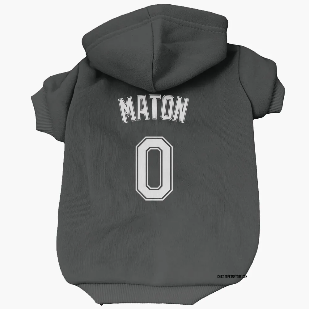 Chicago White Sox Nick Maton Black Pet Hoodie for Dog & Cat