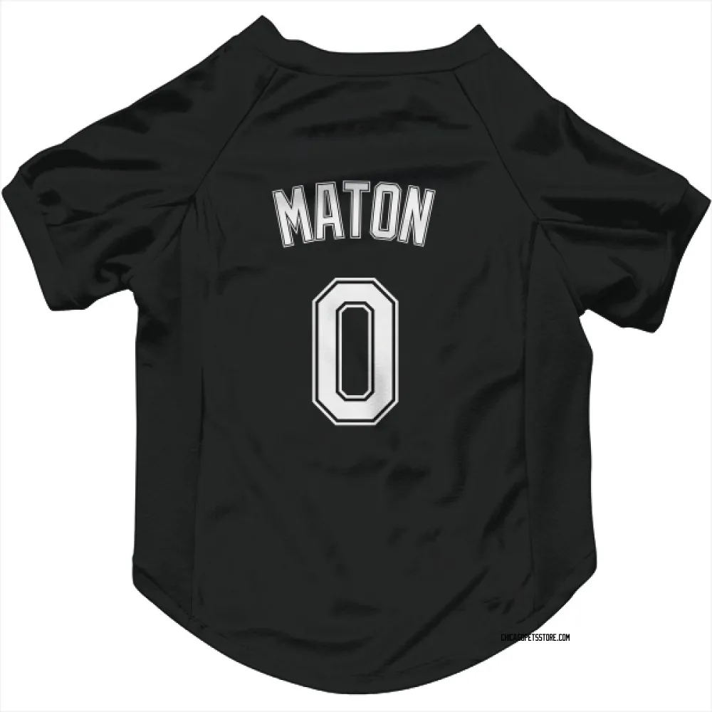 Chicago White Sox Nick Maton Black Pet Jersey for Dog & Cat
