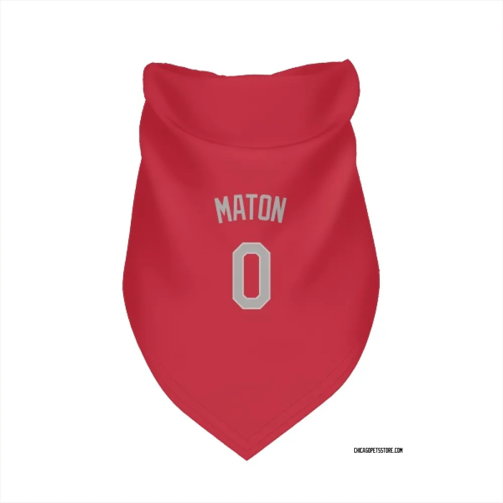 Chicago White Sox Nick Maton Red Pet Bandana for Dog & Cat