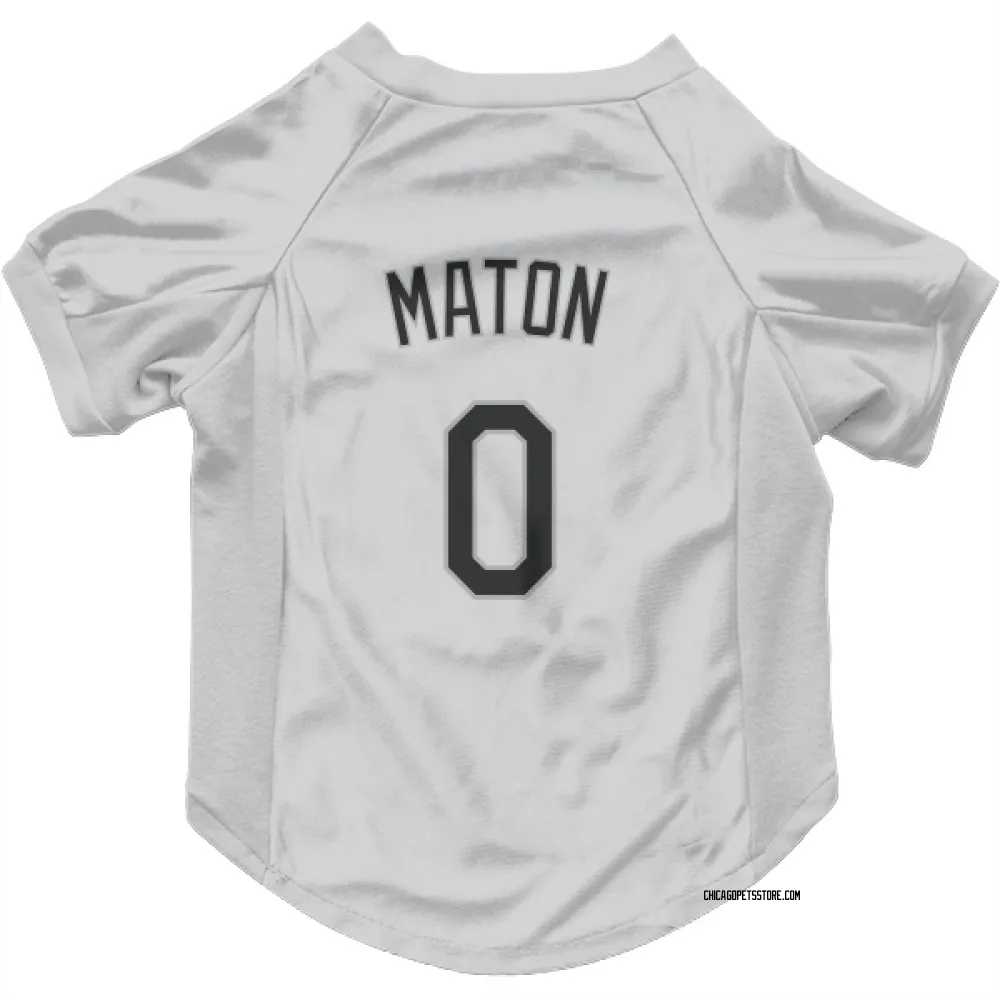 Chicago White Sox Nick Maton White Pet Jersey for Dog & Cat