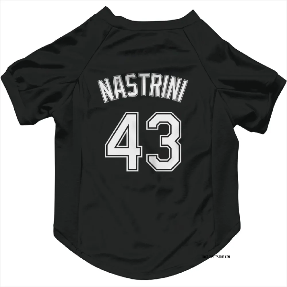 Chicago White Sox Nick Nastrini Black Pet Jersey for Dog & Cat
