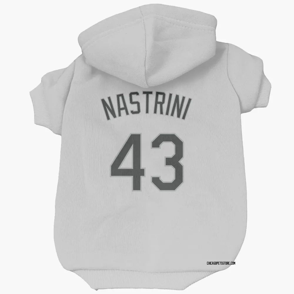 Chicago White Sox Nick Nastrini White Pet Hoodie for Dog & Cat