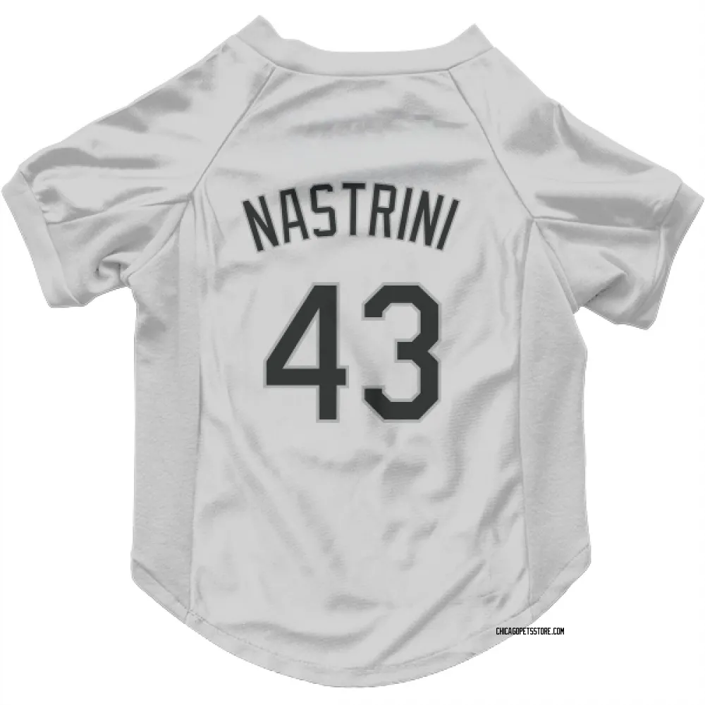 Chicago White Sox Nick Nastrini White Pet Jersey for Dog & Cat