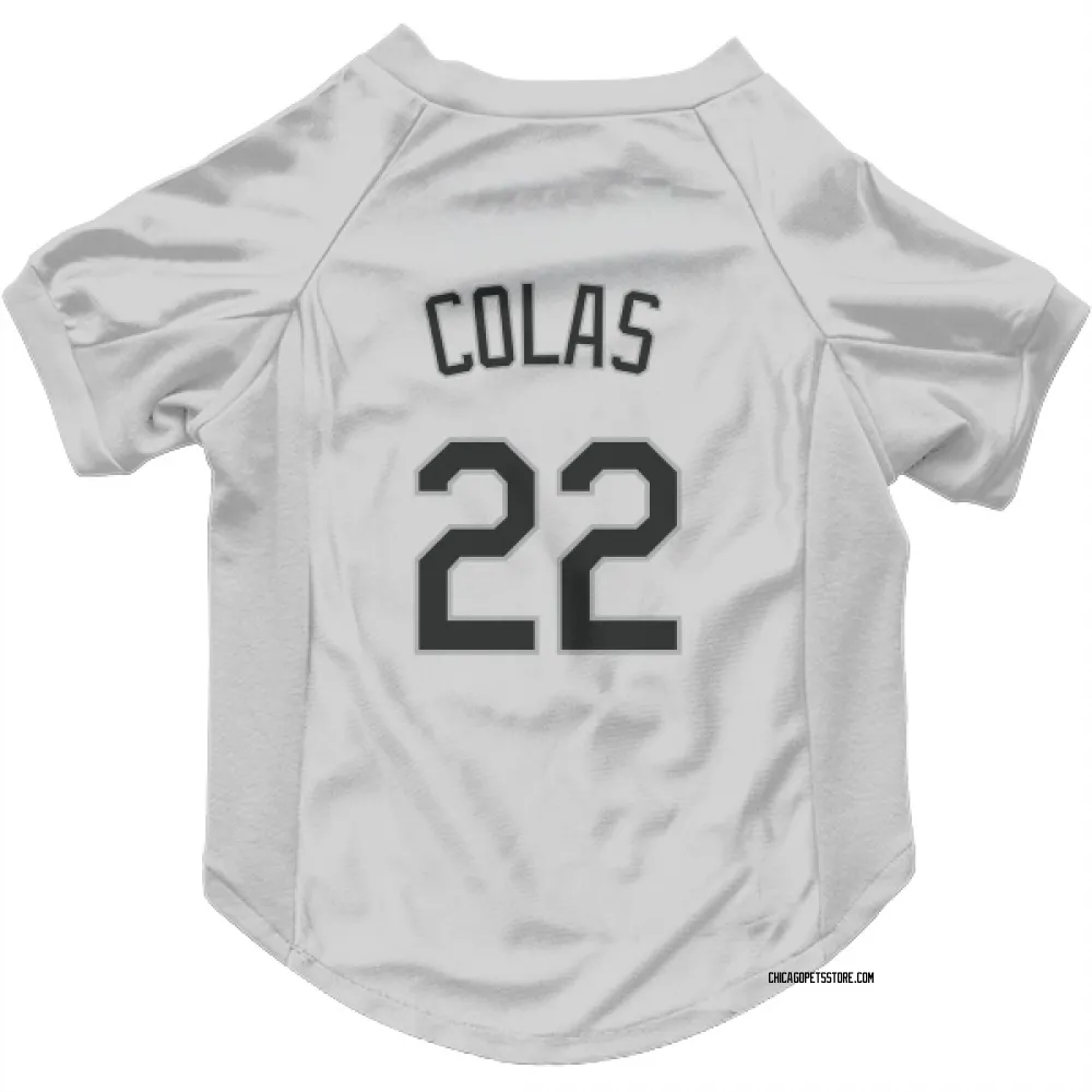 Chicago White Sox Oscar Colas White Pet Jersey for Dog & Cat