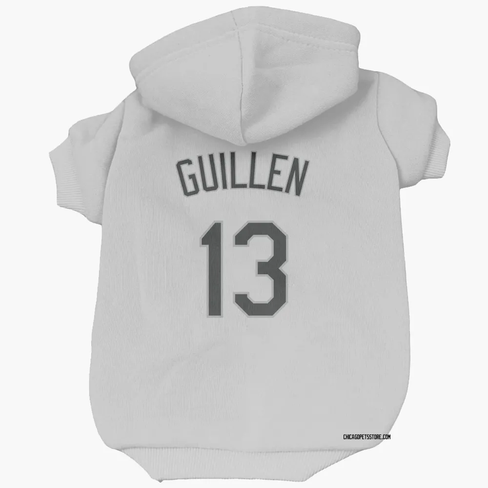 Chicago White Sox Ozzie Guillen White Pet Hoodie for Dog & Cat