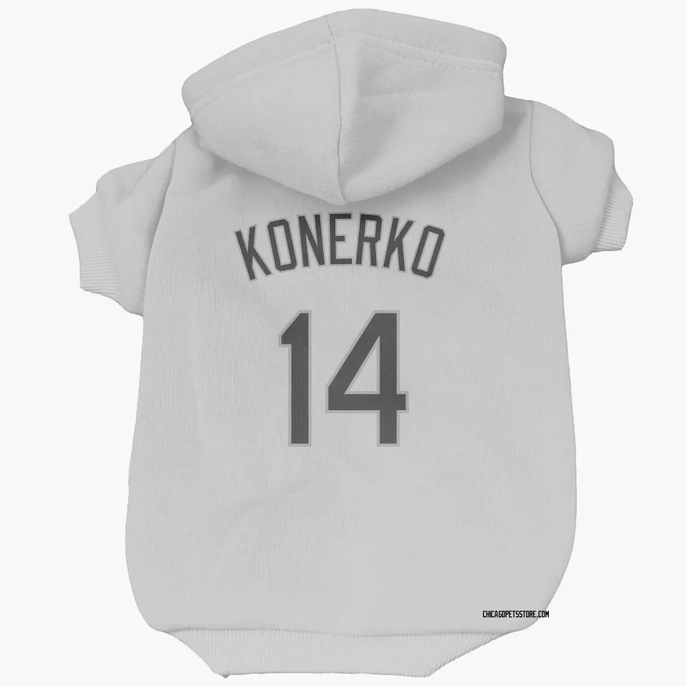 Chicago White Sox Paul Konerko White Pet Hoodie for Dog & Cat