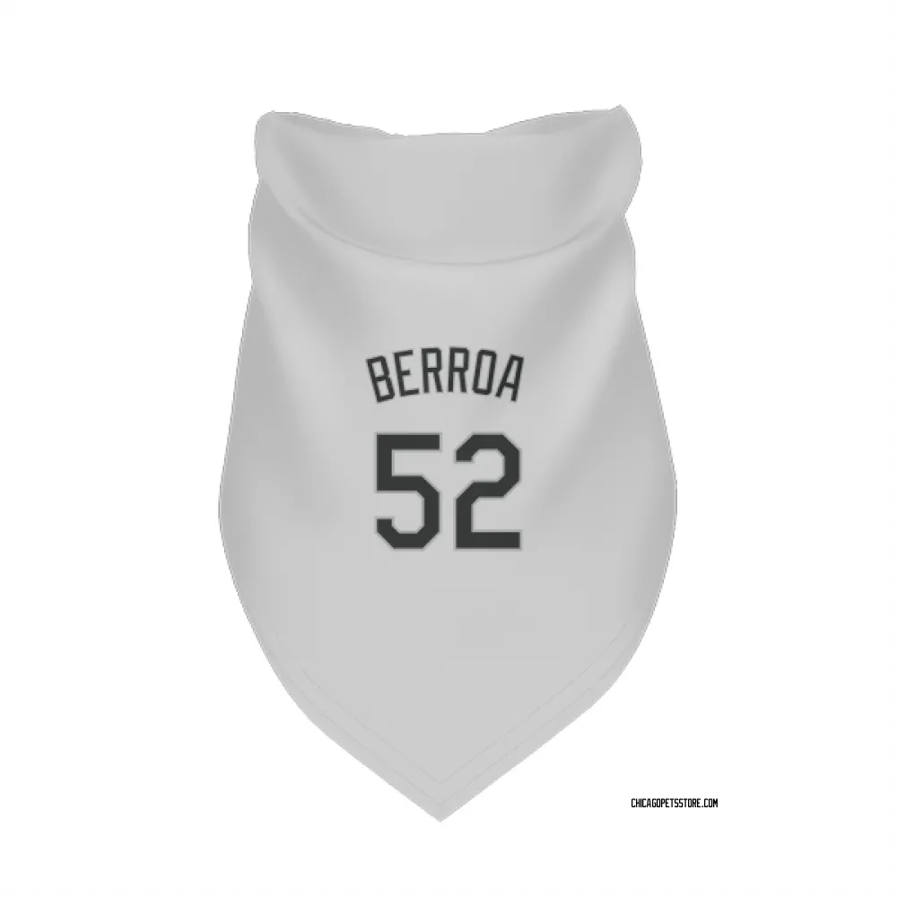 Chicago White Sox Prelander Berroa White Pet Bandana for Dog & Cat