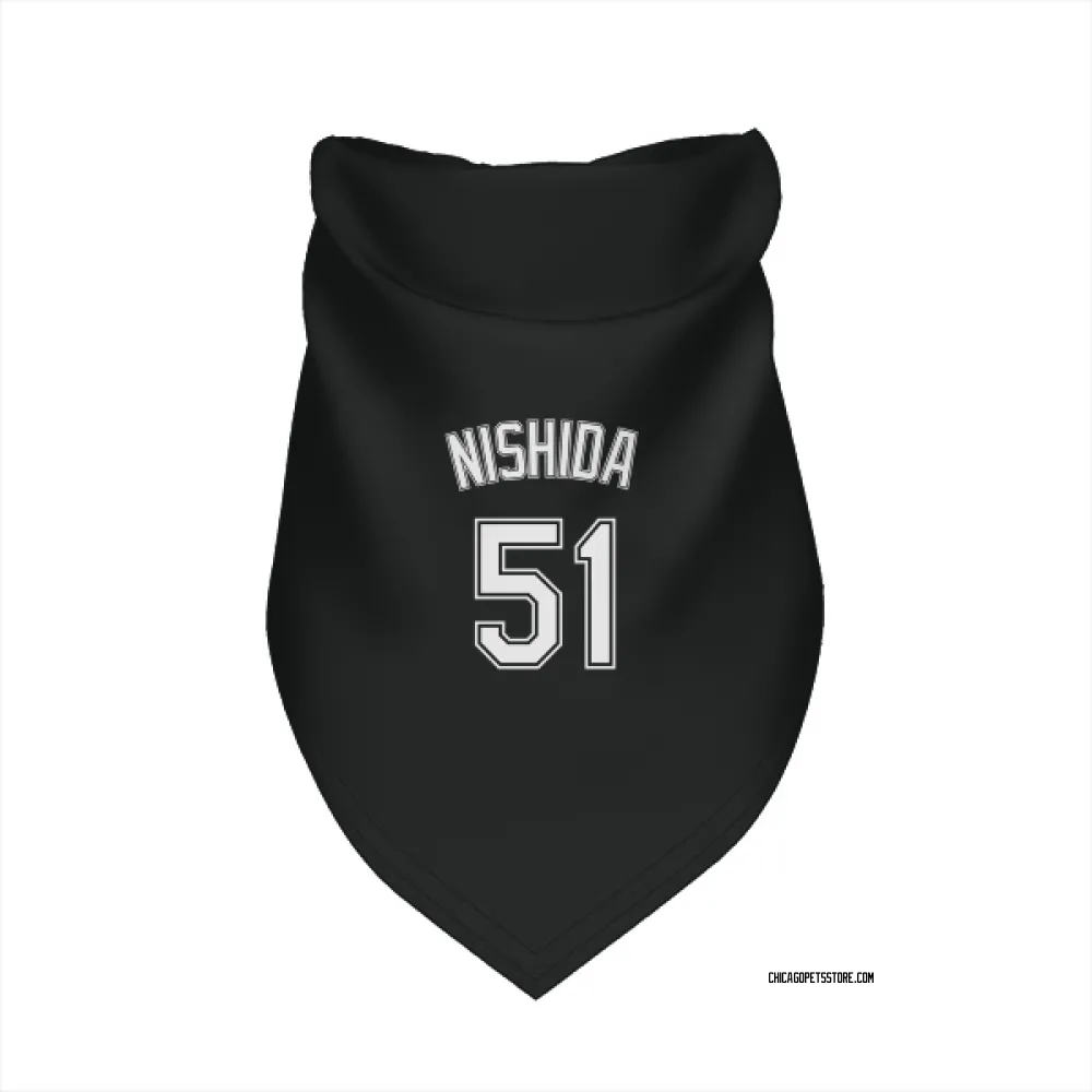 Chicago White Sox Rikuu Nishida Black Pet Bandana for Dog & Cat