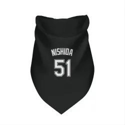 Chicago White Sox Rikuu Nishida Black Pet Bandana for Dog & Cat
