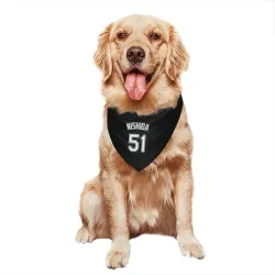 Chicago White Sox Rikuu Nishida Black Pet Bandana for Dog & Cat