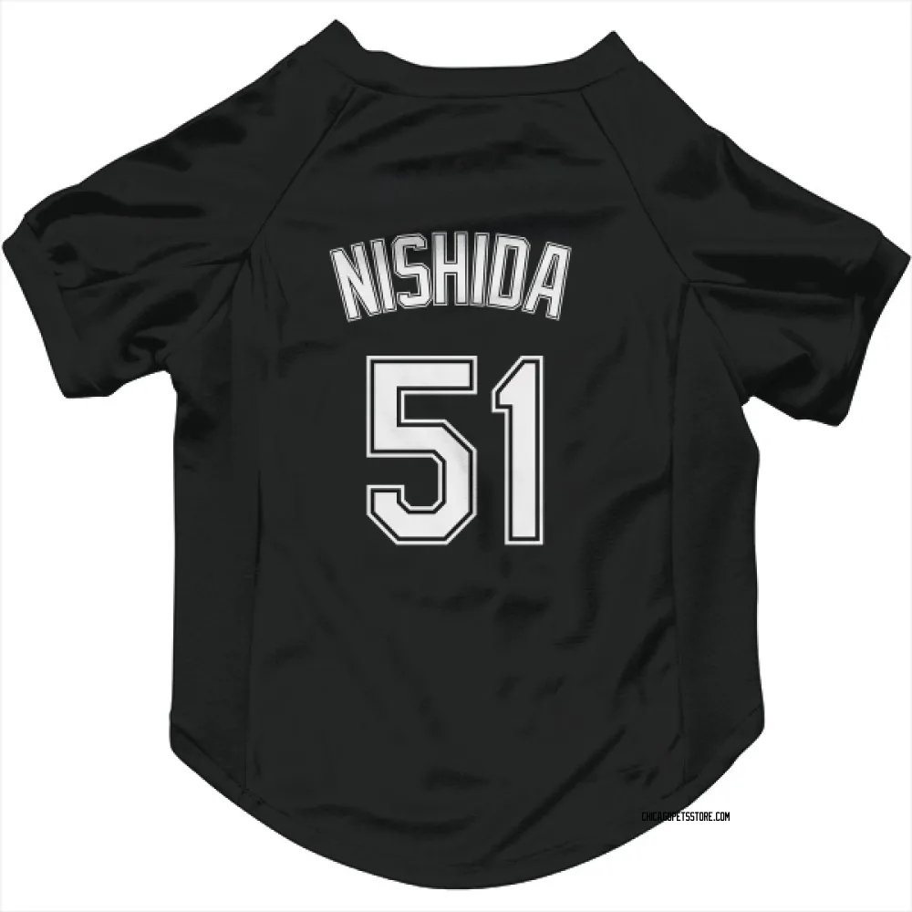 Chicago White Sox Rikuu Nishida Black Pet Jersey for Dog & Cat