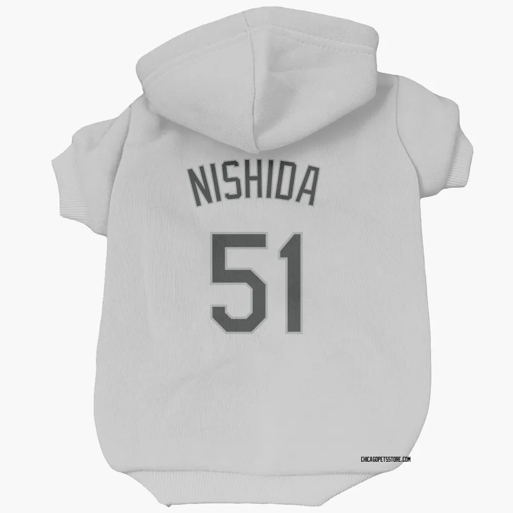 Chicago White Sox Rikuu Nishida White Pet Hoodie for Dog & Cat