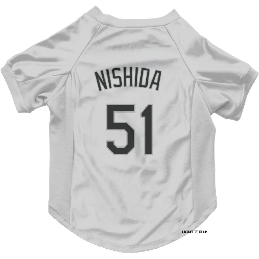 Chicago White Sox Rikuu Nishida White Pet Jersey for Dog & Cat
