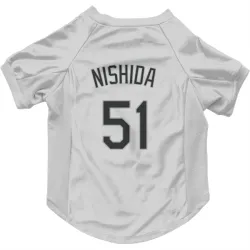 Chicago White Sox Rikuu Nishida White Pet Jersey for Dog & Cat