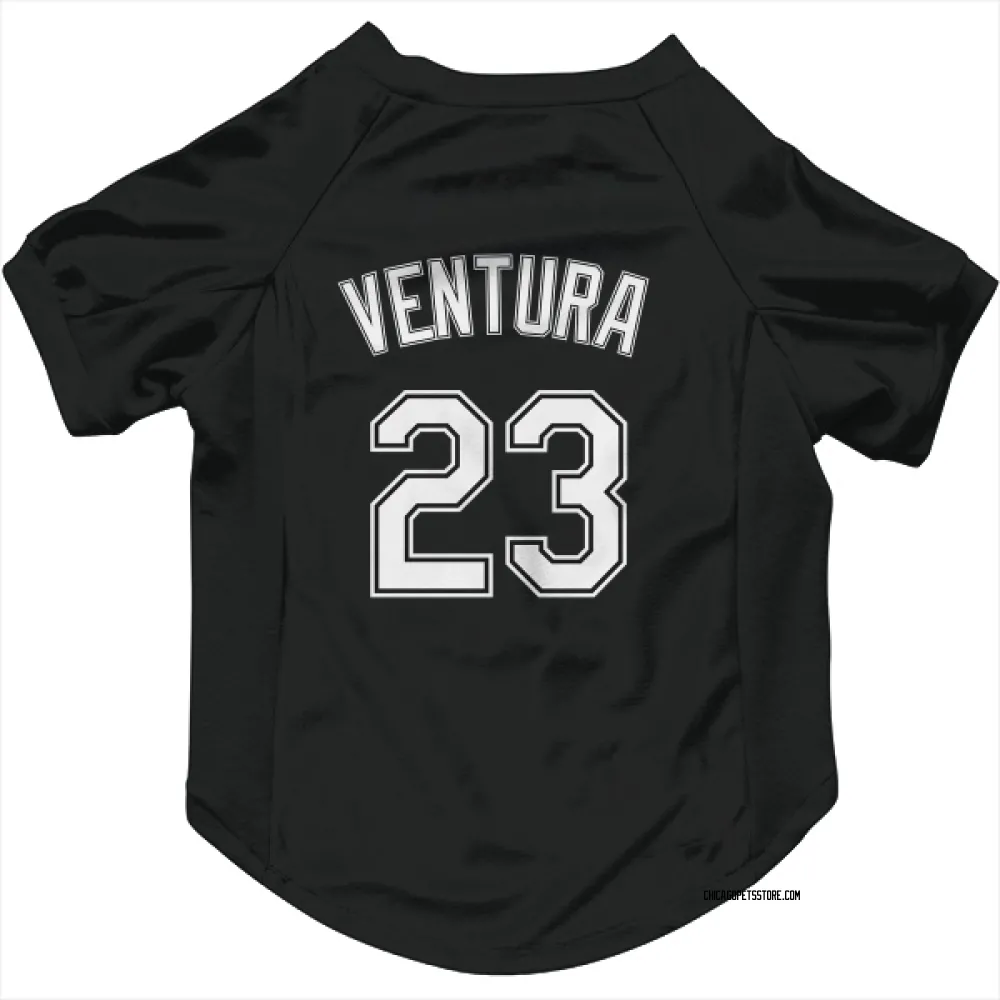 Chicago White Sox Robin Ventura Black Pet Jersey for Dog & Cat