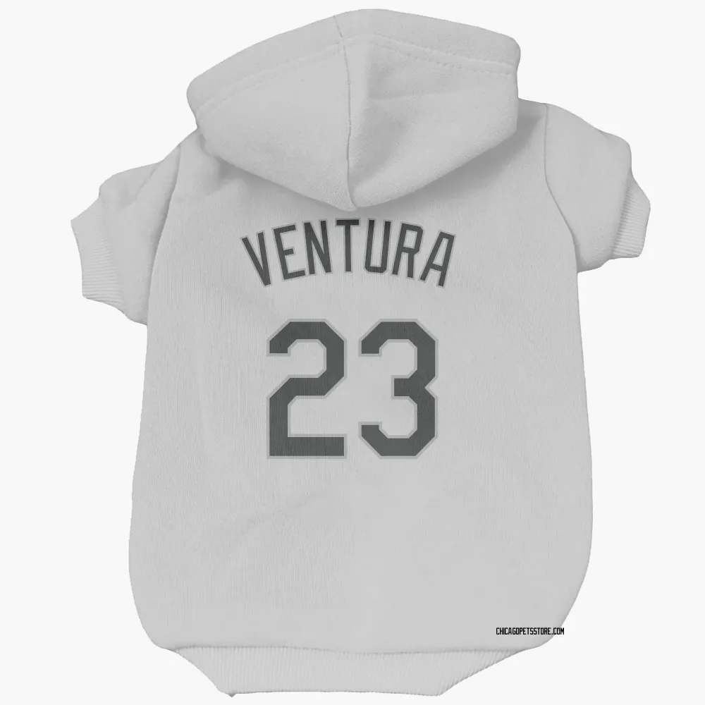 Chicago White Sox Robin Ventura White Pet Hoodie for Dog & Cat
