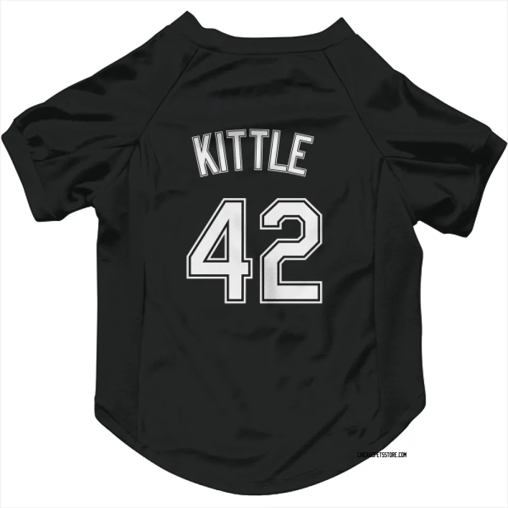 Chicago White Sox Ron Kittle Black Pet Jersey for Dog & Cat