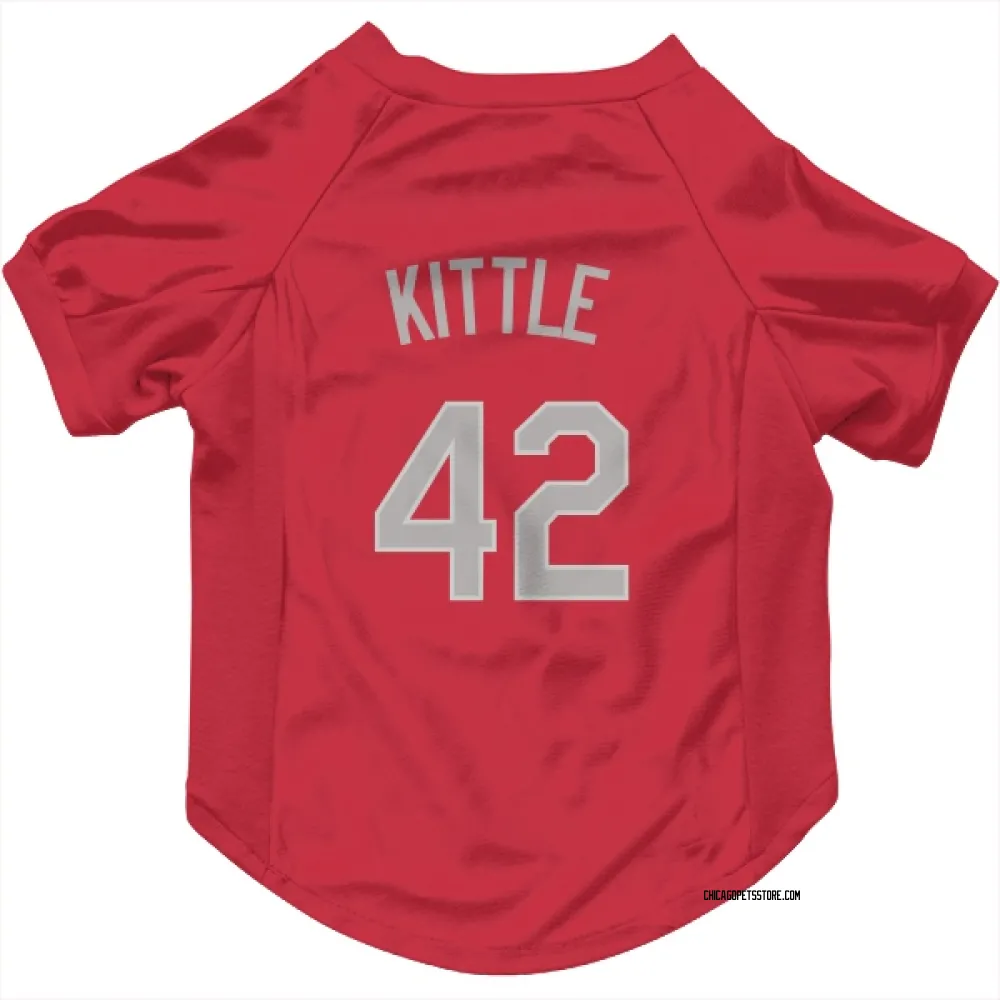 Chicago White Sox Ron Kittle Red Pet Jersey for Dog & Cat