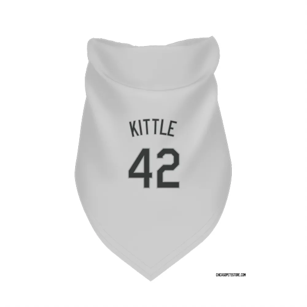 Chicago White Sox Ron Kittle White Pet Bandana for Dog & Cat
