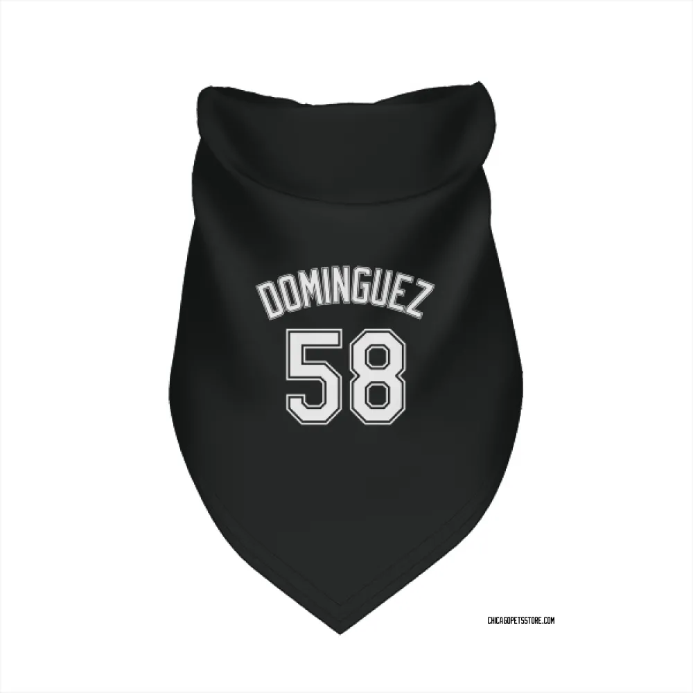 Chicago White Sox Seranthony Dominguez Black Pet Bandana for Dog & Cat