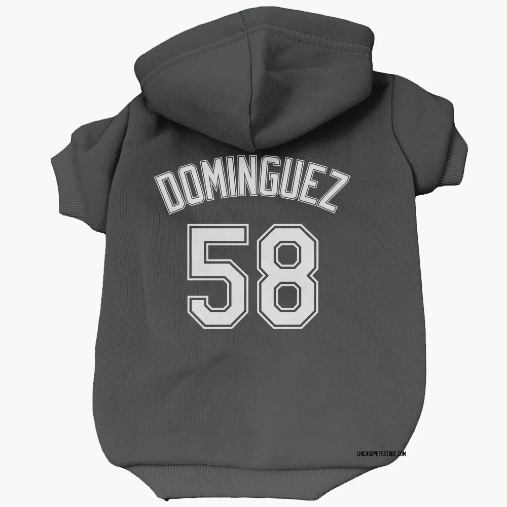 Chicago White Sox Seranthony Dominguez Black Pet Hoodie for Dog & Cat