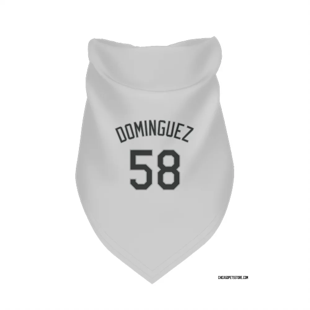 Chicago White Sox Seranthony Dominguez White Pet Bandana for Dog & Cat