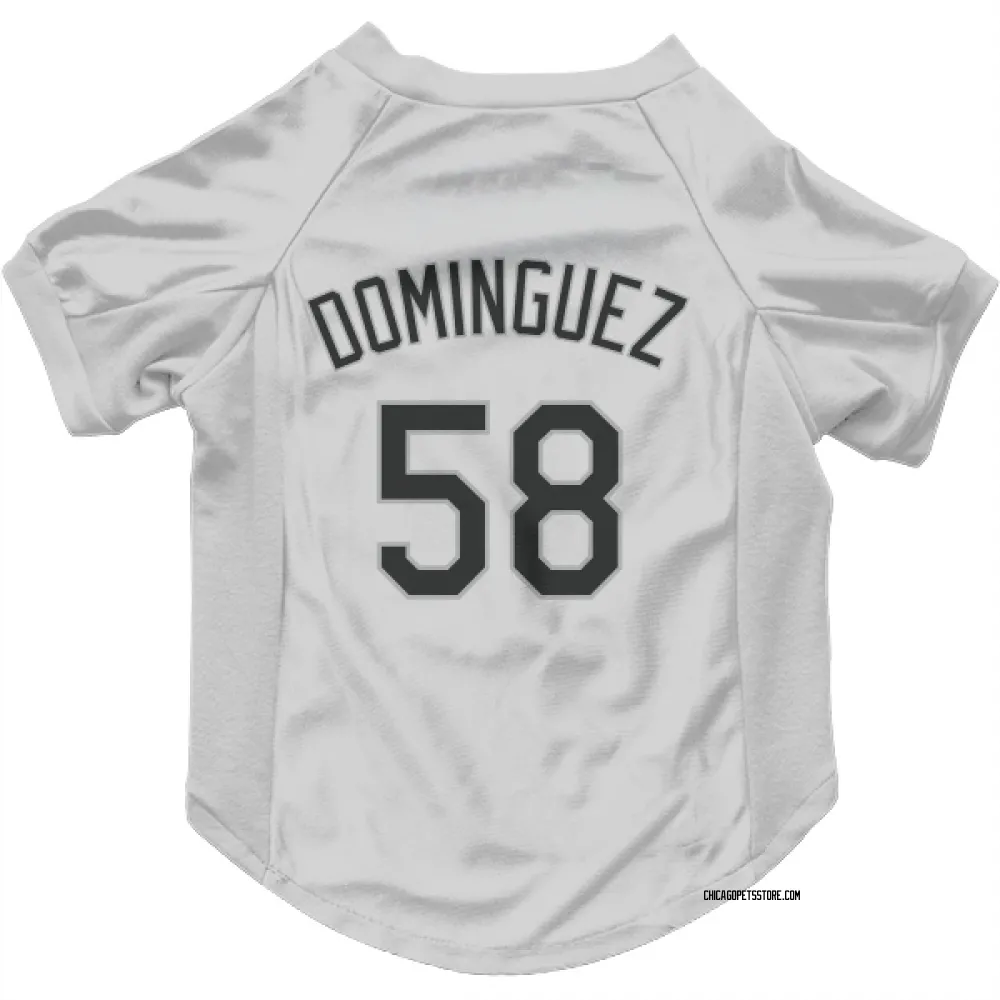 Chicago White Sox Seranthony Dominguez White Pet Jersey for Dog & Cat