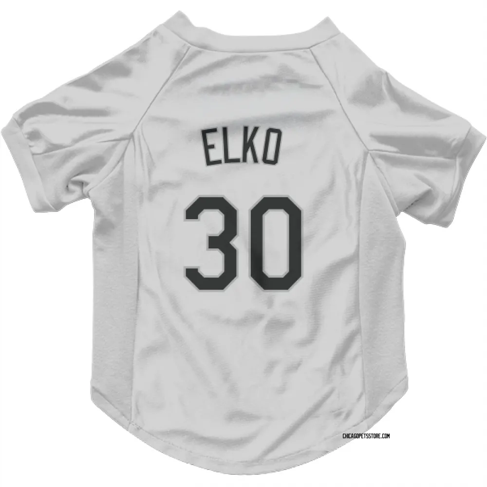 Chicago White Sox Tim Elko White Pet Jersey for Dog & Cat