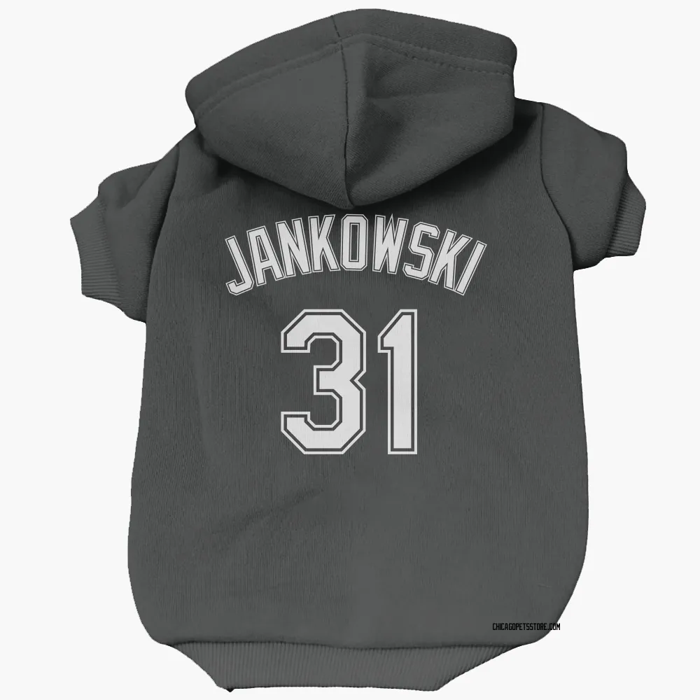 Chicago White Sox Travis Jankowski Black Pet Hoodie for Dog & Cat