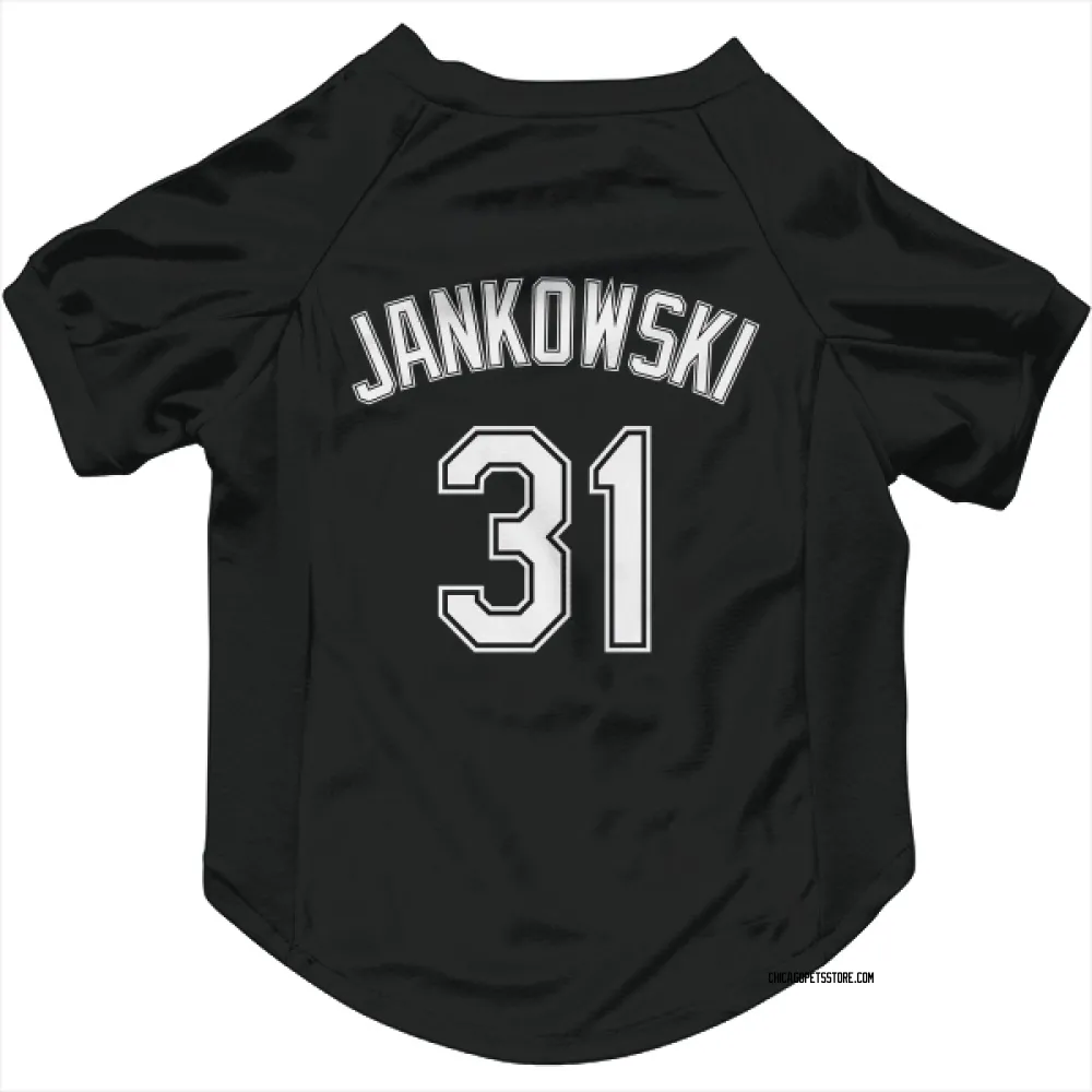 Chicago White Sox Travis Jankowski Black Pet Jersey for Dog & Cat