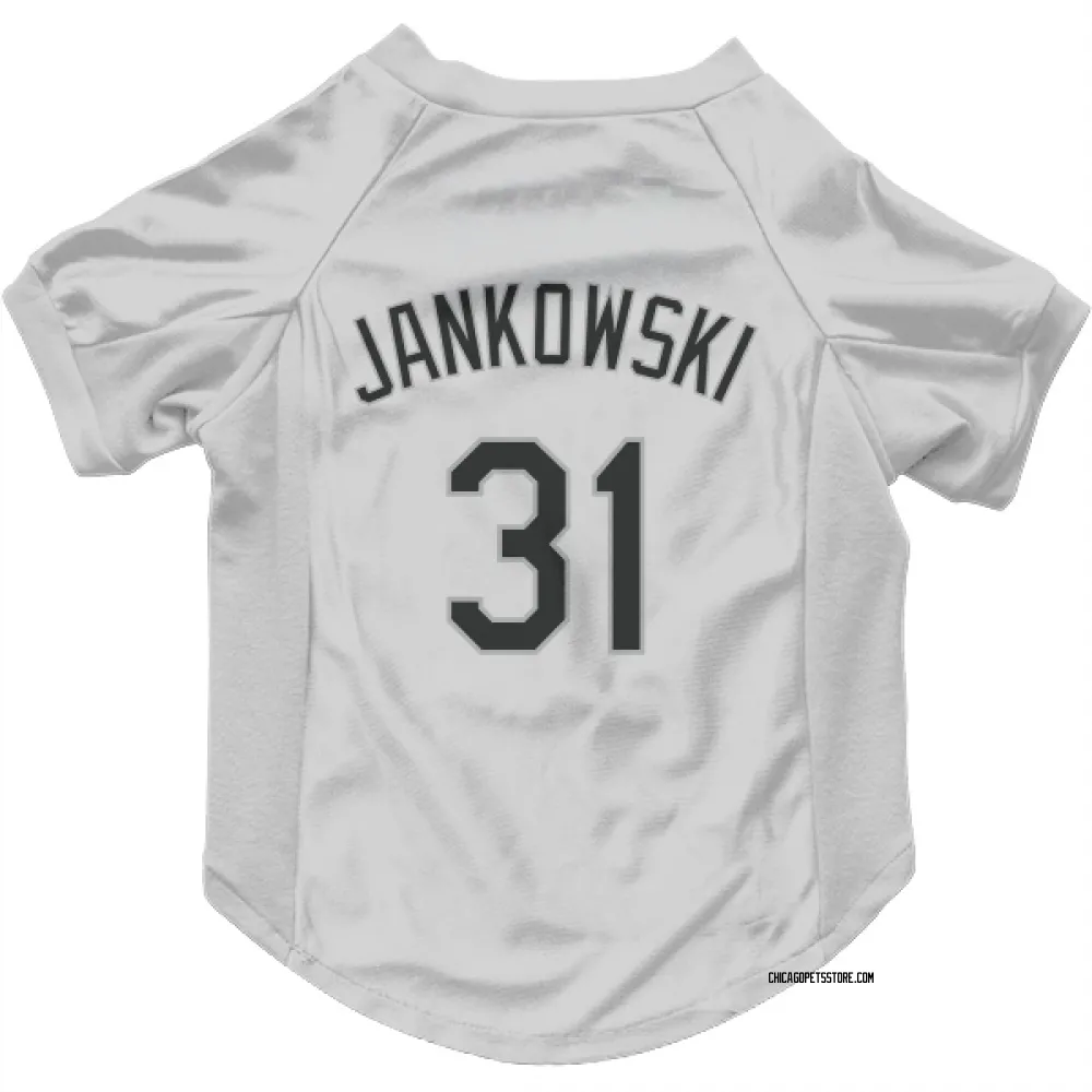 Chicago White Sox Travis Jankowski White Pet Jersey for Dog & Cat