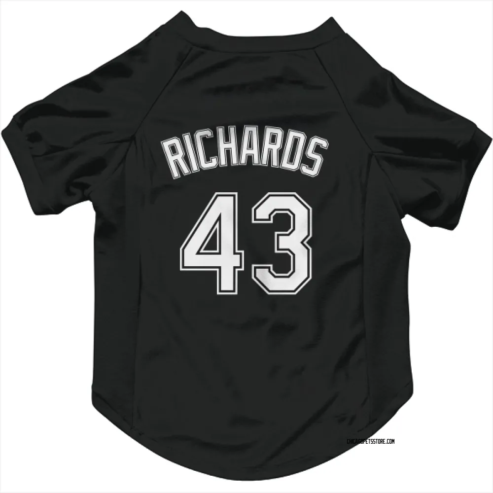 Chicago White Sox Trevor Richards Black Pet Jersey for Dog & Cat