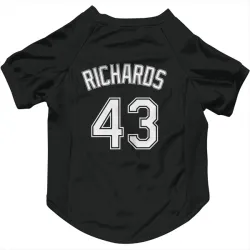 Chicago White Sox Trevor Richards Black Pet Jersey for Dog & Cat