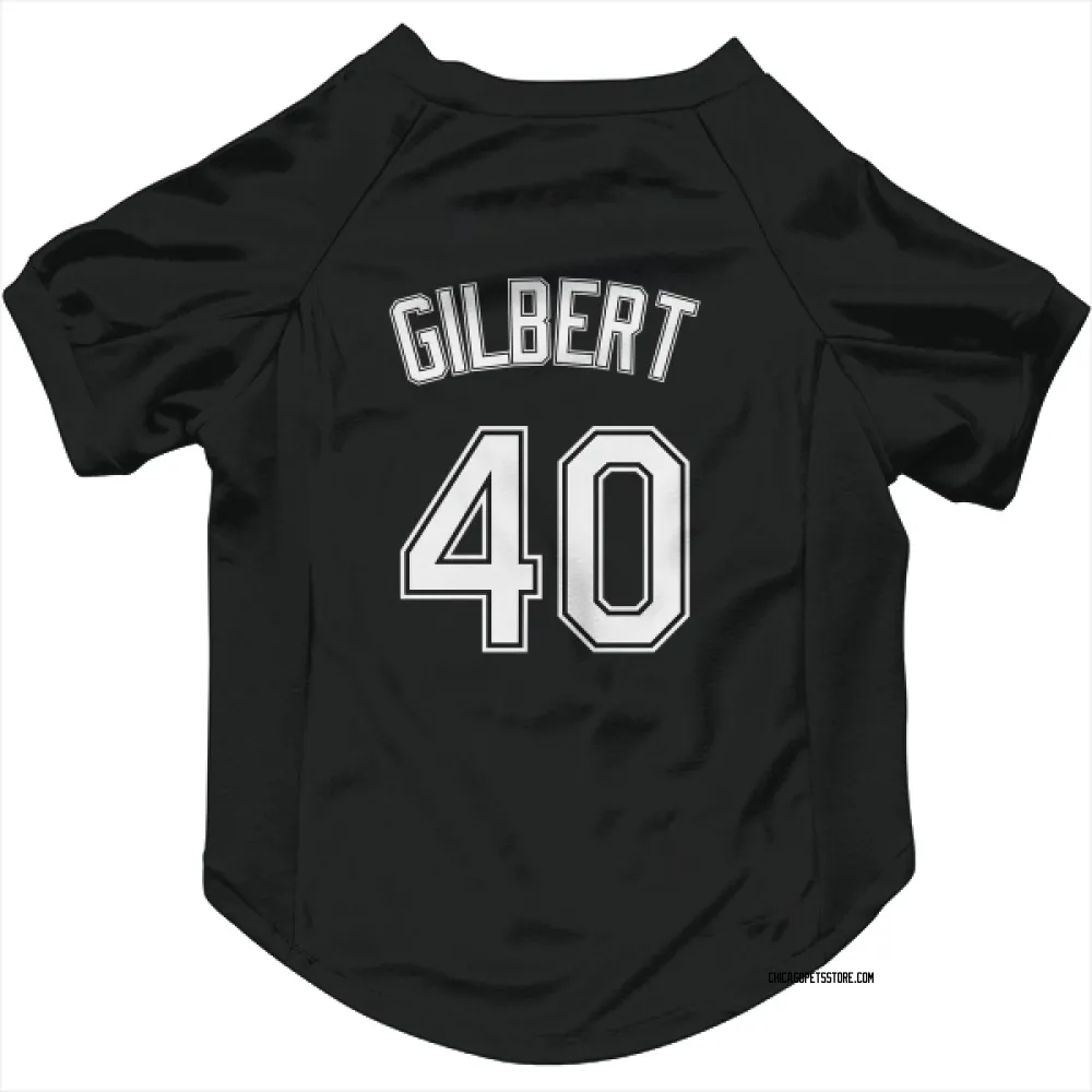 Chicago White Sox Tyler Gilbert Black Pet Jersey for Dog & Cat