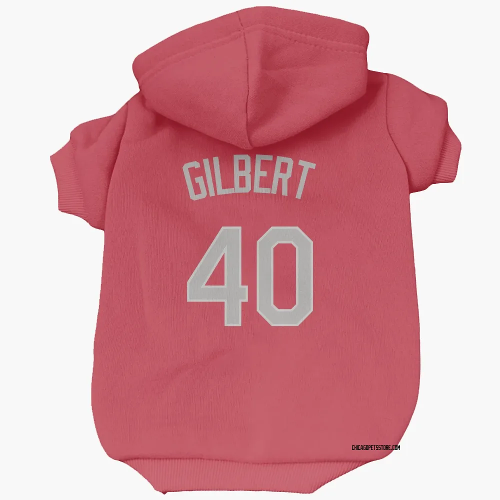 Chicago White Sox Tyler Gilbert Red Pet Hoodie for Dog & Cat