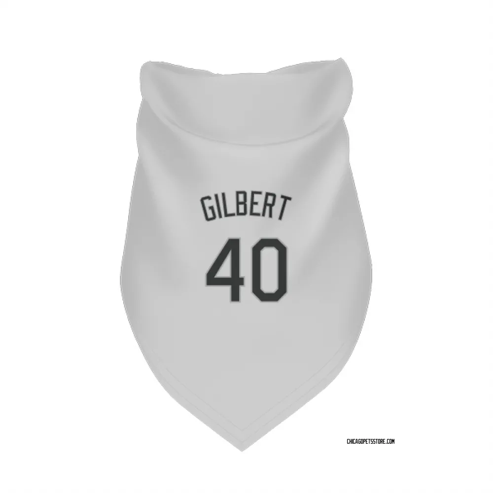 Chicago White Sox Tyler Gilbert White Pet Bandana for Dog & Cat