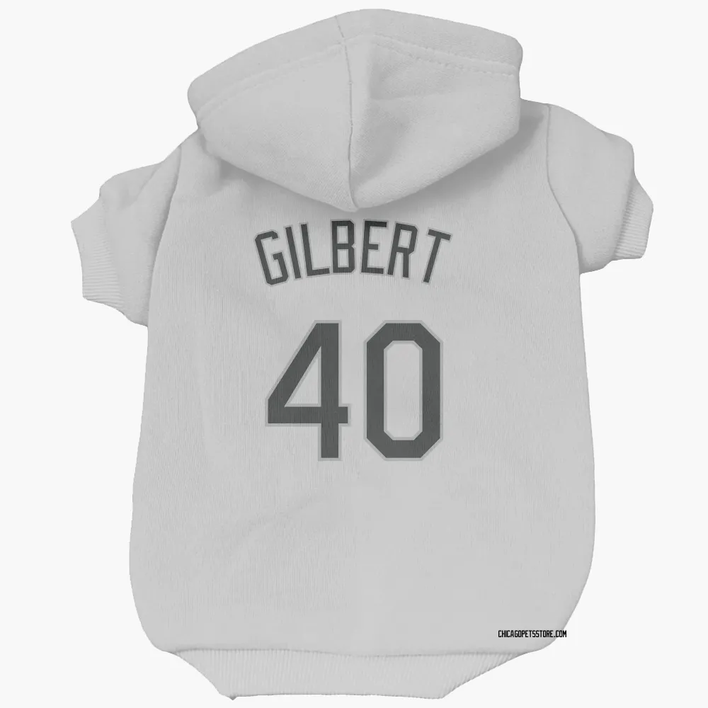 Chicago White Sox Tyler Gilbert White Pet Hoodie for Dog & Cat