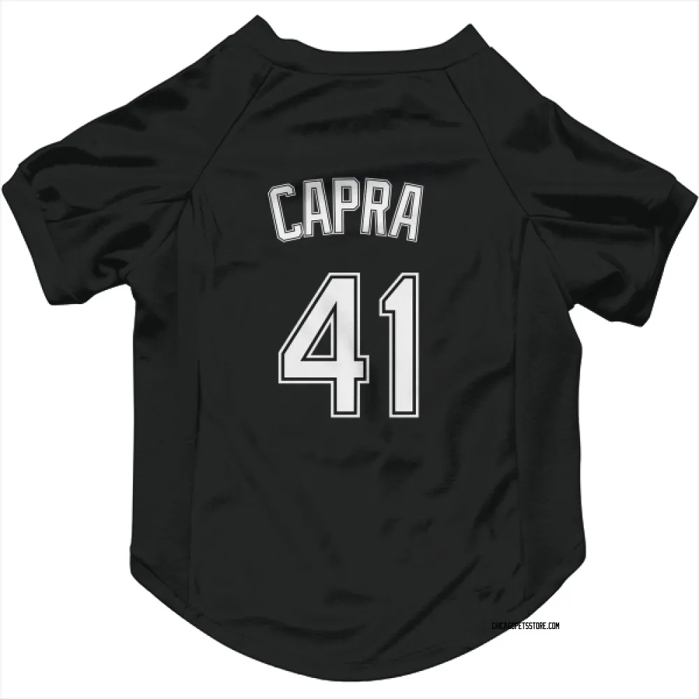 Chicago White Sox Vinny Capra Black Pet Jersey for Dog & Cat