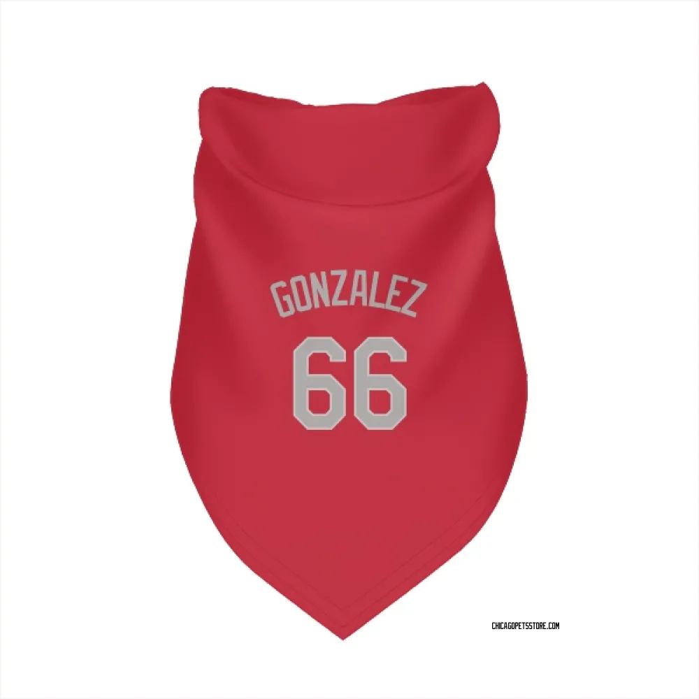 Chicago White Sox Wikelman Gonzalez Red Pet Bandana for Dog & Cat