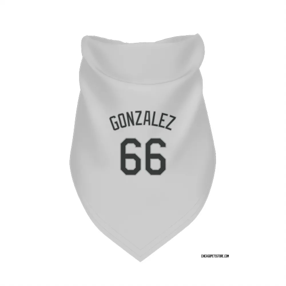 Chicago White Sox Wikelman Gonzalez White Pet Bandana for Dog & Cat
