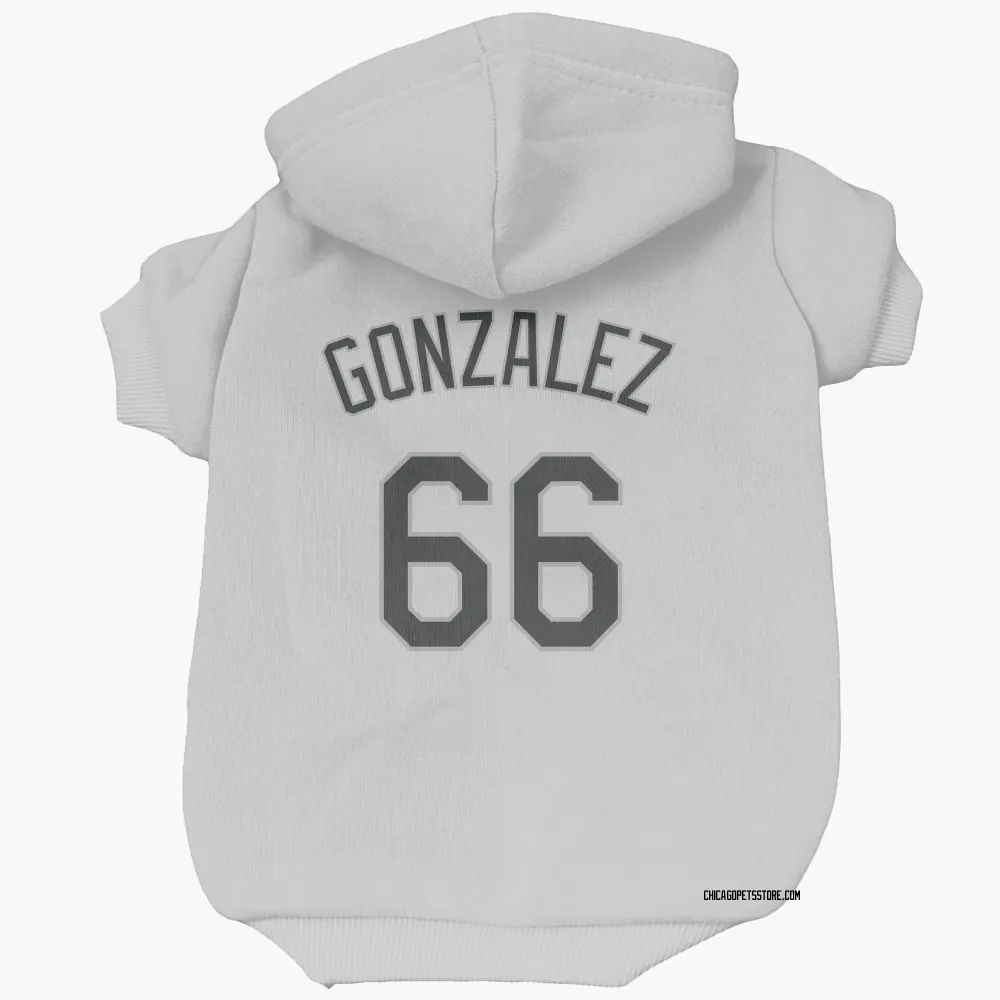 Chicago White Sox Wikelman Gonzalez White Pet Hoodie for Dog & Cat