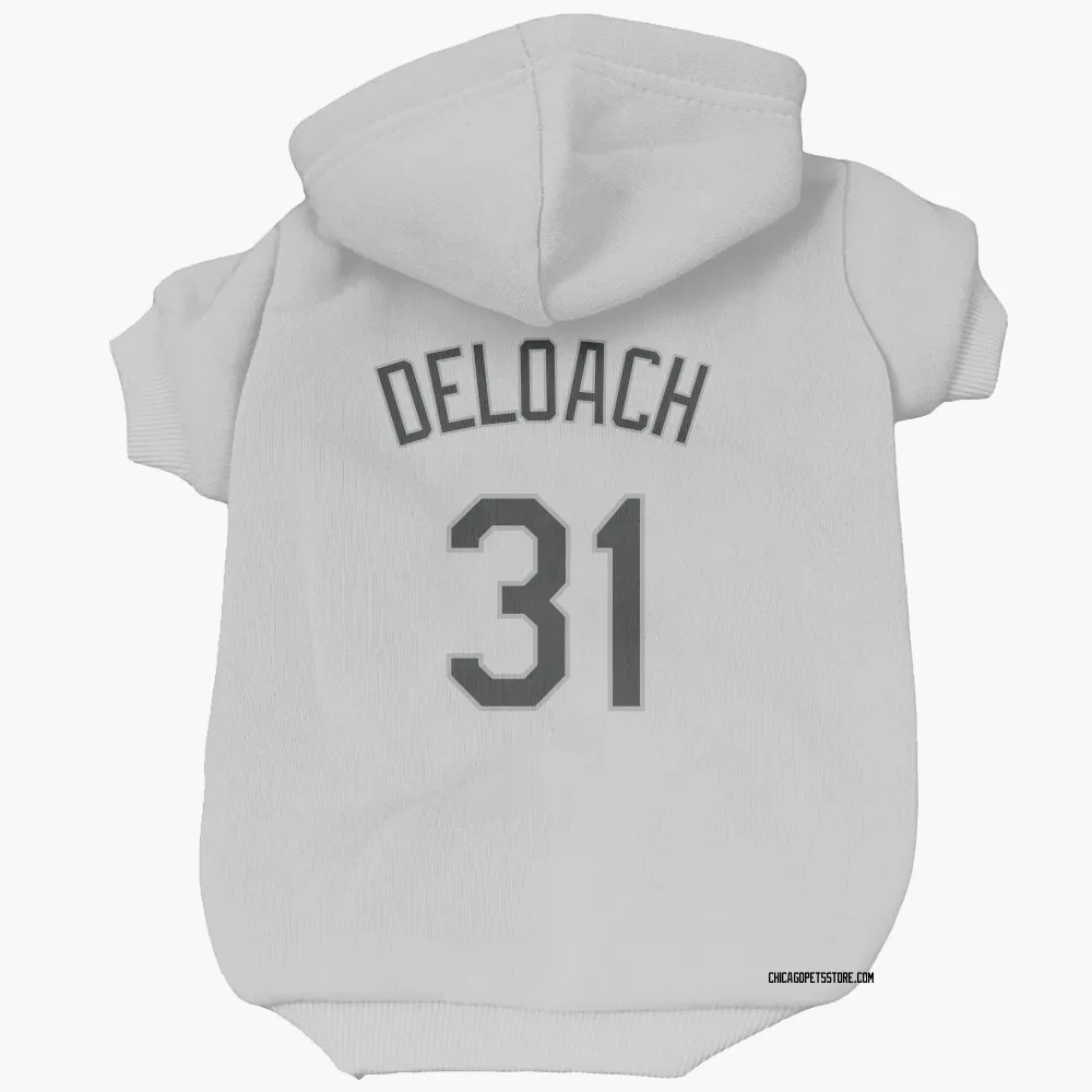 Chicago White Sox Zach DeLoach White Pet Hoodie for Dog & Cat